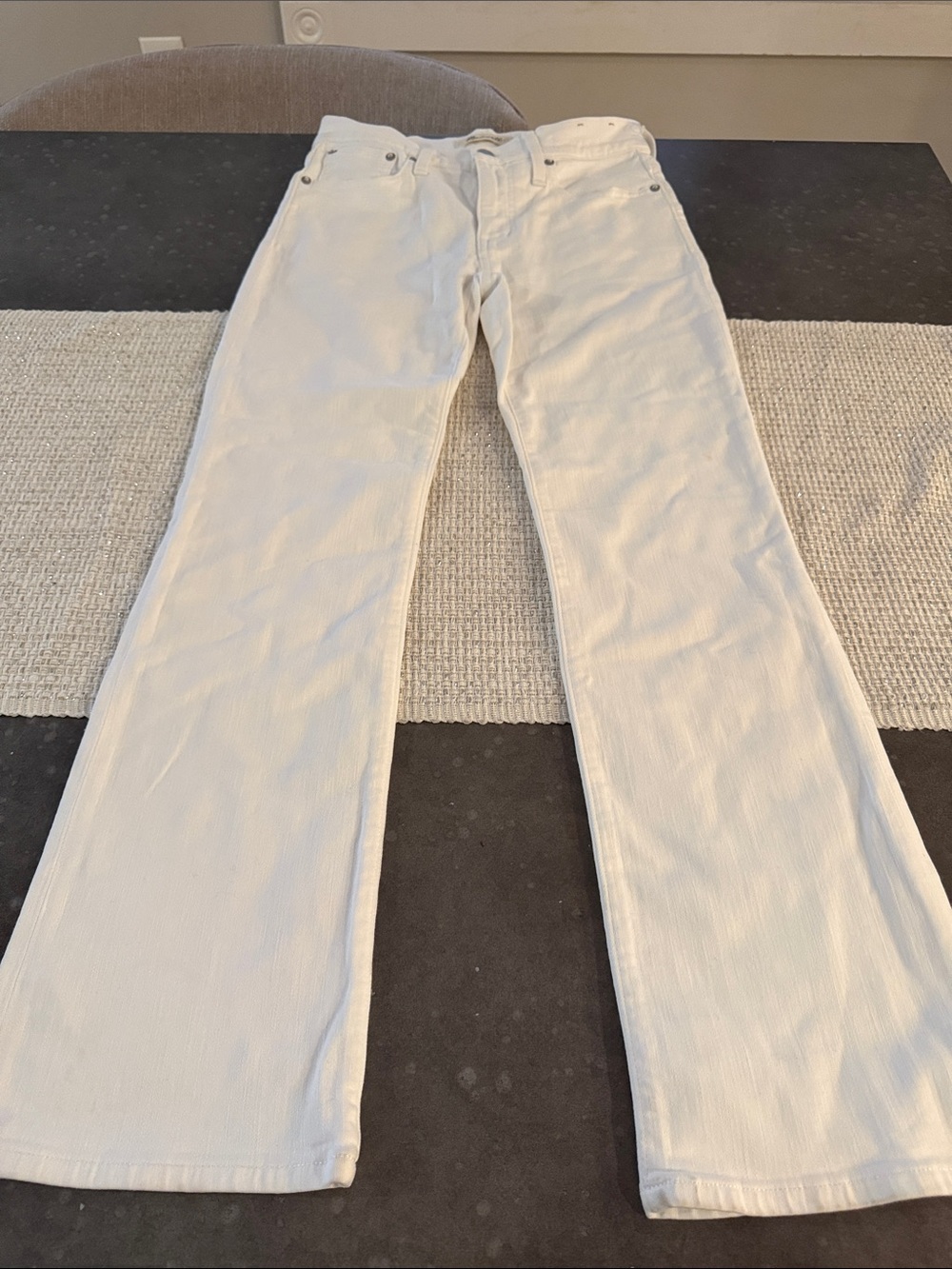 Madewell Women's Off-White Straight-Leg Jeans
